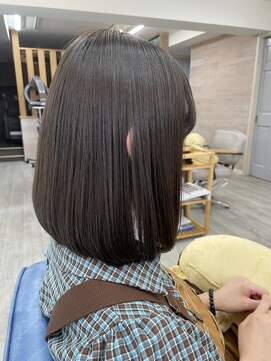 シーク センター南店(seek) ナチュラル縮毛矯正、グレーカラー♪