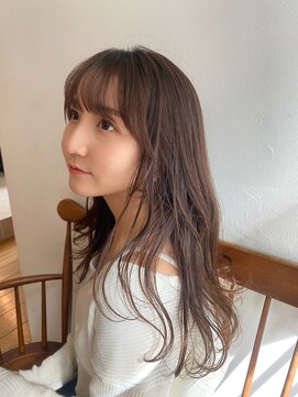 ガーランド (Garland) 大人かわいい秋色ピンクベージュ/流れる顔まわりカット