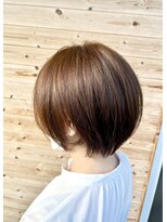 ナチュラル 岩切店(Natural)&nbsp;ショートボブ縮毛矯正ケアルーガ髪質改善【仙台宮城野区岩切】