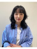 【ハクラ】ウルフ レイヤー ニュアンスパーマ ウェーブパーマ
