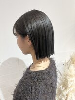 カフカ(CAFCA)&nbsp;切りっぱなしボブ×オリーブグレージュ.