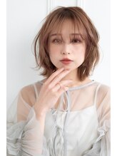 ヘアーメイク ライズ 西田辺店(Hair make rise;) 小顔外ハネミディアムアッシュ20代30代40代くびれミディ韓国ヘア