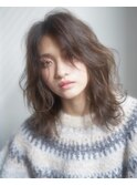 大人可愛いミディアムレイヤー
