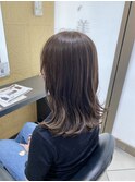 アッシュベージュ 透明感 ブリーチなし