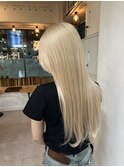 エフェクトブリーチ プラチナブロンドカラー プラチナベージュ