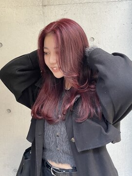 シャロン(SHARON) 【SHARON】レイヤーカット×レッドカラー