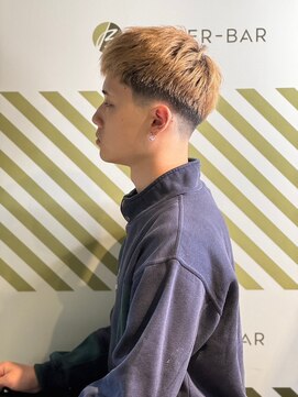 バーバーバー アカバネ(BARBER-BAR AKABANE) メンズのWカラー ブリーチ/ブロンド/イエローベージュ#2