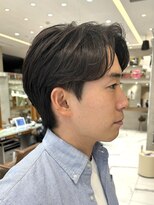 ピークアブー 原宿ハラカド(PEEK-A-BOO) ナチュラルセンターパート刈り上げビジネスメンズカットヘアー