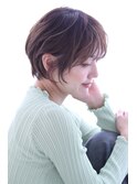 大人かわいい×マッシュショート×マロンベージュ30代40代50代
