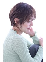 アルベロ(albero)&nbsp;大人かわいい×マッシュショート×マロンベージュ30代40代50代