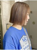 【大平】切りっぱなしボブベージュ吉祥寺20代30代40代