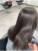 ツヤカラーオイルカラー高知美容院ダークブラウン