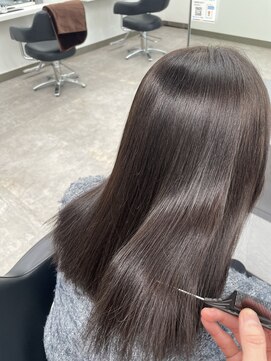 ガルボヘアー 桟橋店(garbo hair) ツヤカラーオイルカラー高知美容院ダークブラウン