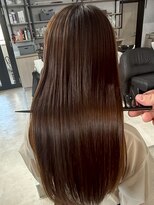 ハーシーバイアポロ 相模大野(HERSHE by apollo) x髪質改善/ホワイトグレージュ/レイヤーカット/チェリーブラウン