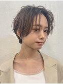 くびれ アプリコットオレンジ 夏のヘアアレンジハイライトカラー