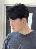 桑名メンズパーマフェザーパーマフェザーショートコンマヘア韓国