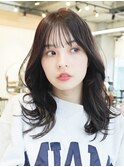 ハイレイヤー/ミディアム・ロング/20代/顔周り/ブラウンベージュ