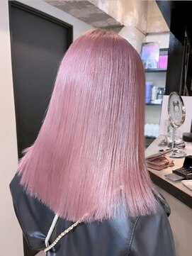 ベレーザ 渋谷神南(Beleza) 16251ブリーチ＆ダブルカラー渋谷ホワイトピンクモーヴピンク