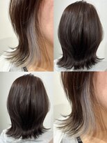 グルグル 新小岩店(GULGUL)&nbsp;インナーカラーが可愛いくびれミディアム【佐藤】