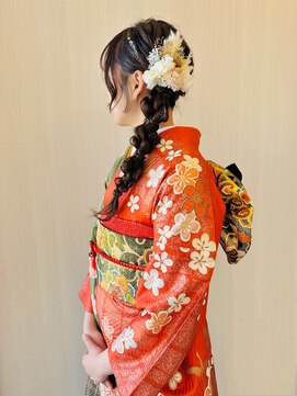 成人式　ヘアセット＆振袖着付　［所沢］