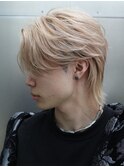 毛流れセンターパートウルフ