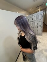 サイ(PSY)&nbsp;ラベンダー×シルバー／池袋/ダブルカラー／ハイトーン