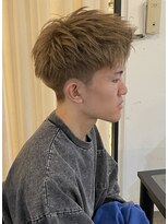 ココロヘアー ウィル 半田山店(Cocolo hair Will) ミルクティーベージュ×ジェットアップバング