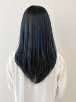 ペスカケイクリエイティブ(PESCA K-CREATIVE)&nbsp;ダークブルー×透け感ストレートレイヤー