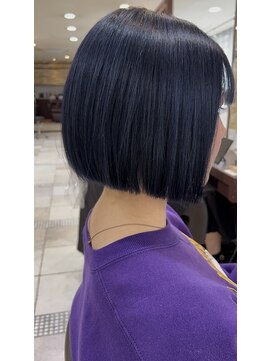 ファブ 千葉店(FaB) ネイビー×ボブ
