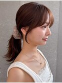 小顔前髪顔まわりカット/フェイスレイヤー/後れ毛カット/韓国