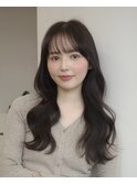 韓国風パーマ/コテ巻き風パーマ/韓国ヘア/レイヤーカット/パーマ