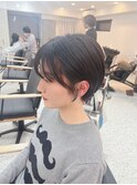 短くても女性らしいショートヘア　銀座駅