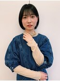 ミニボブ×ブルーブラック