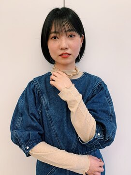 スクエアペア(SQUARE PAIR) ミニボブ×ブルーブラック