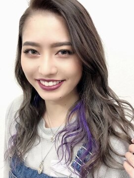 ストロベリーロックス 赤羽1番街店 パープルインナーカラー