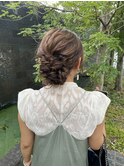 ゆるふわwedding hairset .