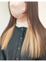 ルートエイチ 市川(Root H) グレージュカラーボブウルフ黒髪ココアベージュ【市川】