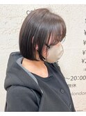 【morio】札幌ボブ ぱつっとかわいいナチュラルボブ