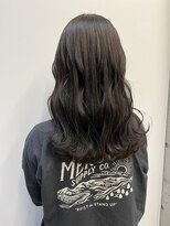 アチーブ ヘア デザイン(achieve hair design)&nbsp;なみなみウェーブロング ツヤ髪暗髪オリーブグレージュ