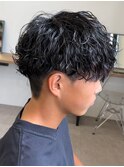 波巻きパーマスパイラルパーマツイストスパイラルパーマメンズ