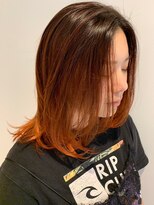 ユニコヘア(unico hair) オレンジグラデ