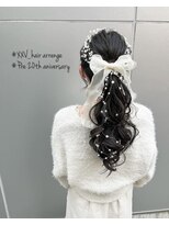 トゥエンティ ファイブ(TWENTY FIVE)&nbsp;成人式前撮りハーフアップ/名定