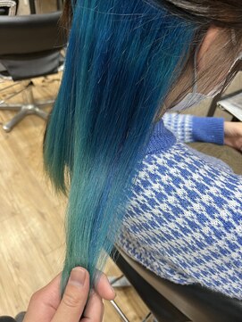 ライフ 本店(LIFE) 【エノグブルー×シアン/インナーカラー】