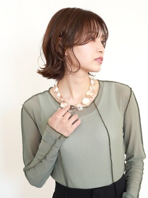 《カットカラー+毛髪表面補修TR￥12100》注目のstylistが貴女をプロデュース!なりたい自分になれる☆