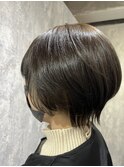 ショートヘア×インナーカラー/艶髪