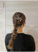《Ami》編みおろしヘアアレンジ/お呼ばれヘア/大宮/フルバング