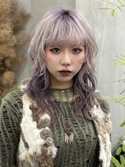 【GEEKS渋谷】シャギーウルフ/レイヤーカット/デザインカラー