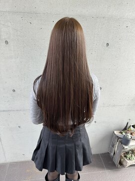 アチーブ ヘア デザイン(achieve hair design) スーパーロング透明感アッシュベージュ艶感20代30代美シルエット