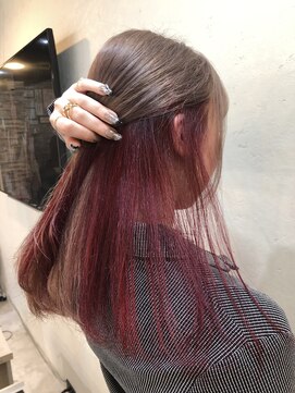 フェイブ(Fave) ラテグレージュ×インナーレッド