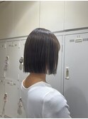 大人綺麗ボブ/藤沢/髪質改善縮毛矯正/ショート/脱白髪染め透明感